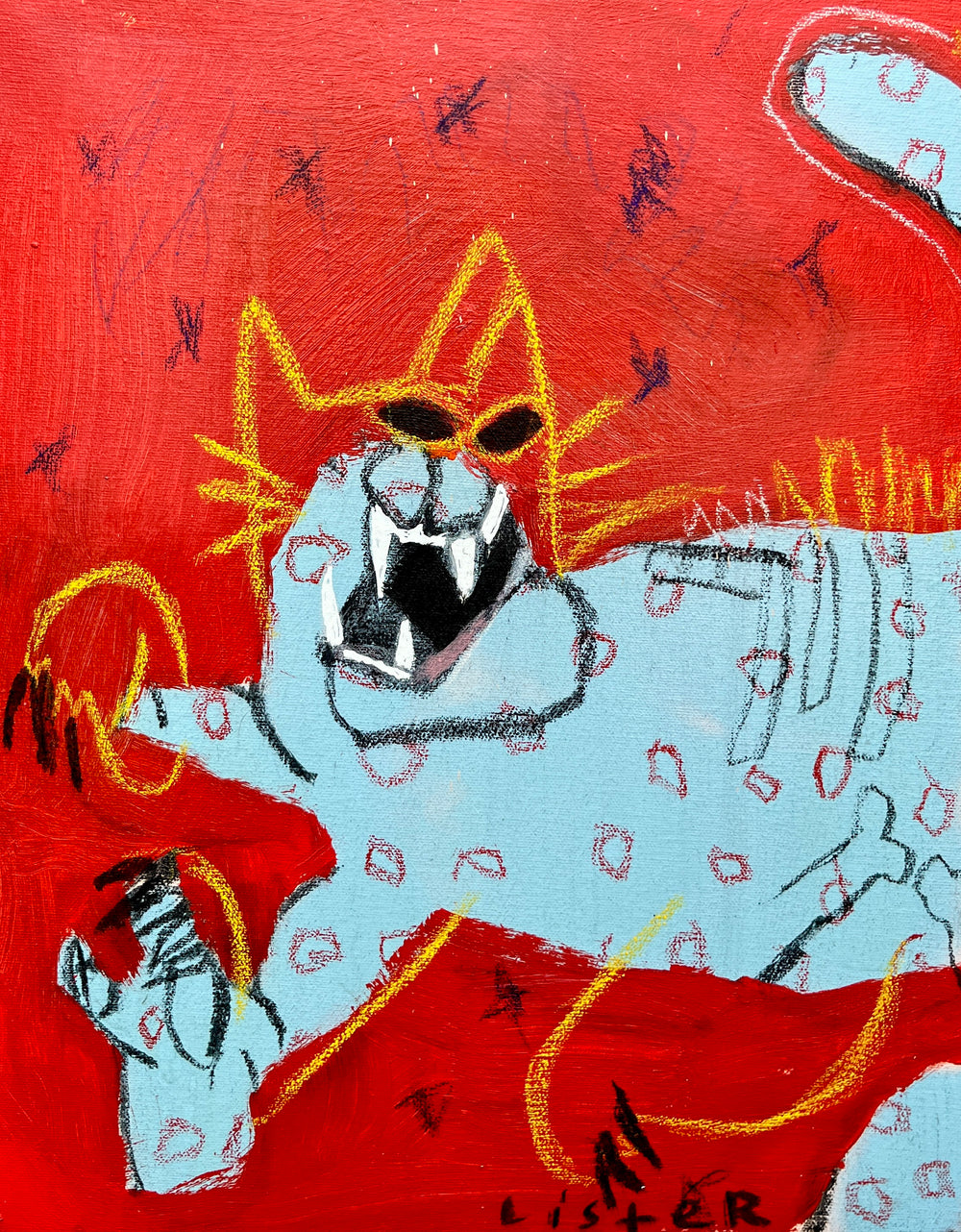 RED CAT PAINTING
